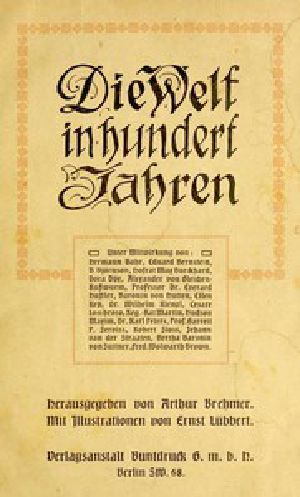 [Gutenberg 46939] • Die Welt in hundert Jahren